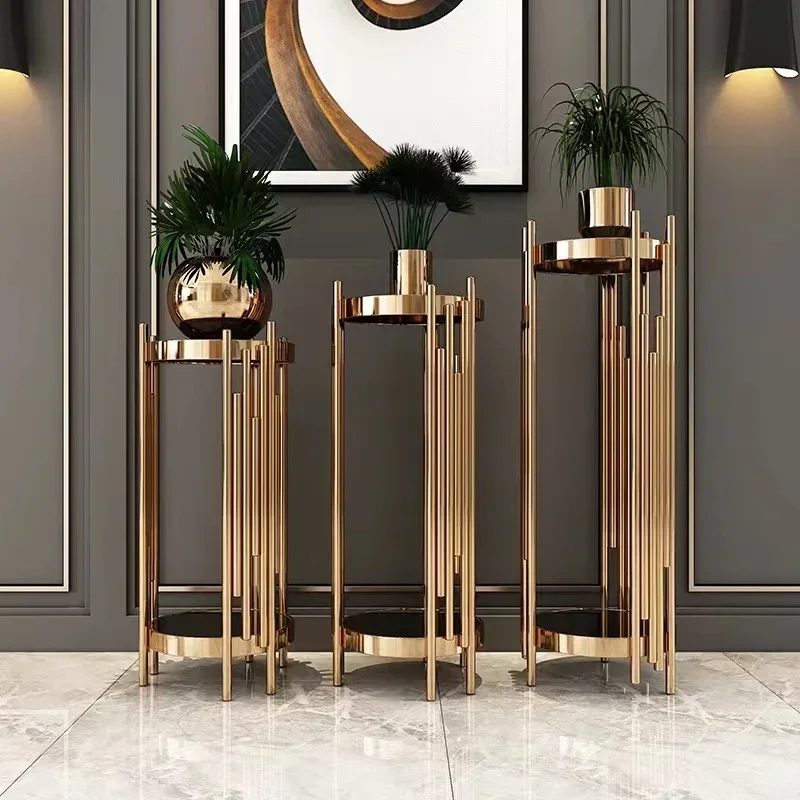 Simple Shelf for Living Room for Balcony Easy to Clean Anti-Tip Design Reinforced Frame Smooth Surface No Assembly Required
