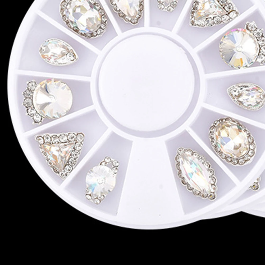 

Shiny Crystal Nail Art Decor Rhinestones for DIY Nails Easy to Apply on Natural Artificial Glamorous Elegant Nail Accessories
