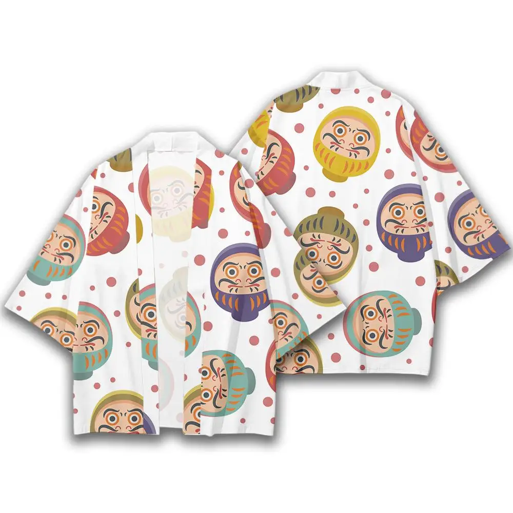 Auspicious Cloud Pattern Japanese Traditional Clothing Street Fashion Retro Loose Kimono Men And Women Fashion 3D Printed Yukata