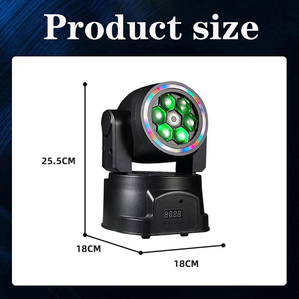 70 Вт 6RGBW 4IN1 Светодиодный красный лазерный проектор DMX512 с 20-светодиодной лентой DJ Dsico Lights Strobe Beam DMX Party Stage Lighting Effect xms