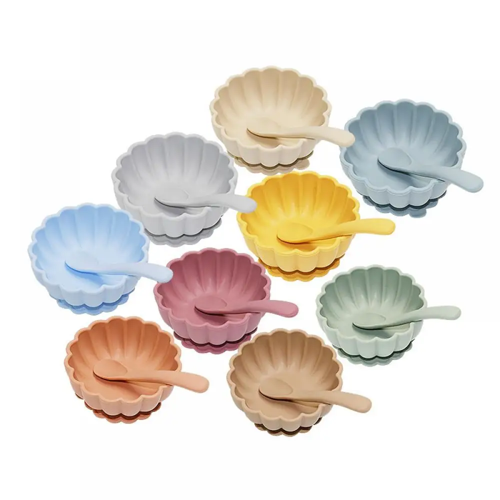 Beadsnice Baby Silicone Dinner Dishes Baby Suction Cup Bowl Anti-Fall Children Eating Training Bowl Tableware Supplement Bowl