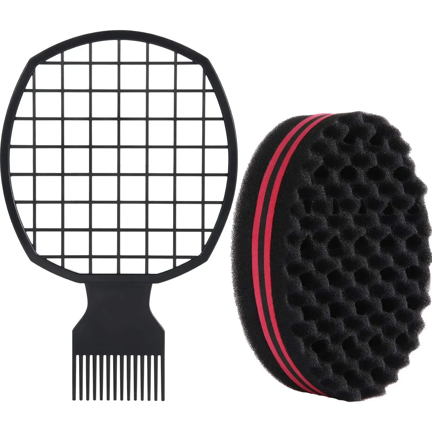 Magisches Twisted-Hairstyle-Schwamm-Set, Lockenbürsten für Männer und Frauen, Afrikanische Lockenbürsten, Styling-Tools – Detail 15