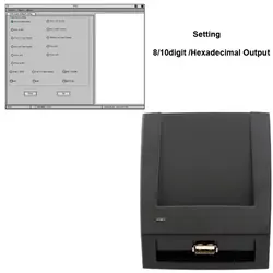 1pcs Rfid Reader Usb Desk-Top Reader with Software ID Card 125K Reset Various Formats 8/10digit Hexadecimal Etc Output