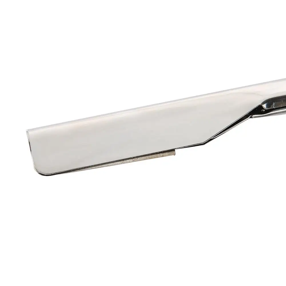 Cuchillo de afeitar profesional de borde recto para Barbero, cuchilla reemplazable para corte y afeitado de cabello