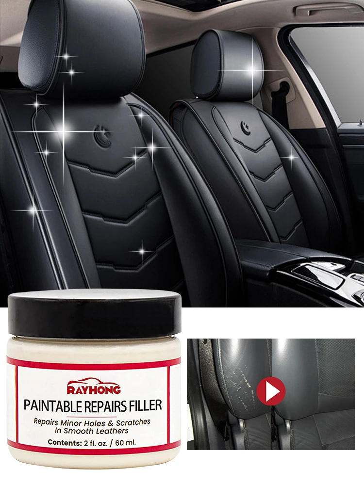 60ml Compound Leather Restoration Cream Car Leather Conditioner Cleaner Sofa Seat Leather Complementary Refurbishing Cream