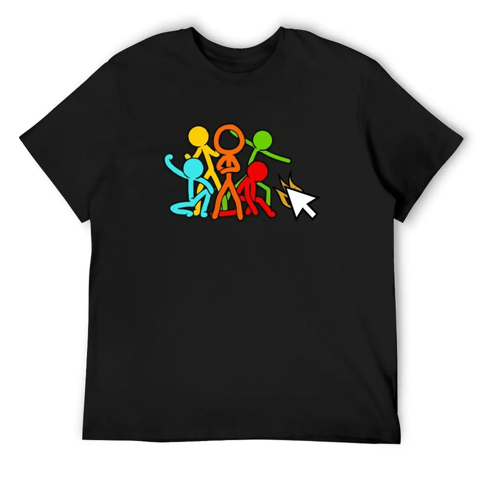 Five Stick Figures Alan Becker Gaming T-Shirt custom t shirt designer shirts new edition mens graphic t-shirts anime