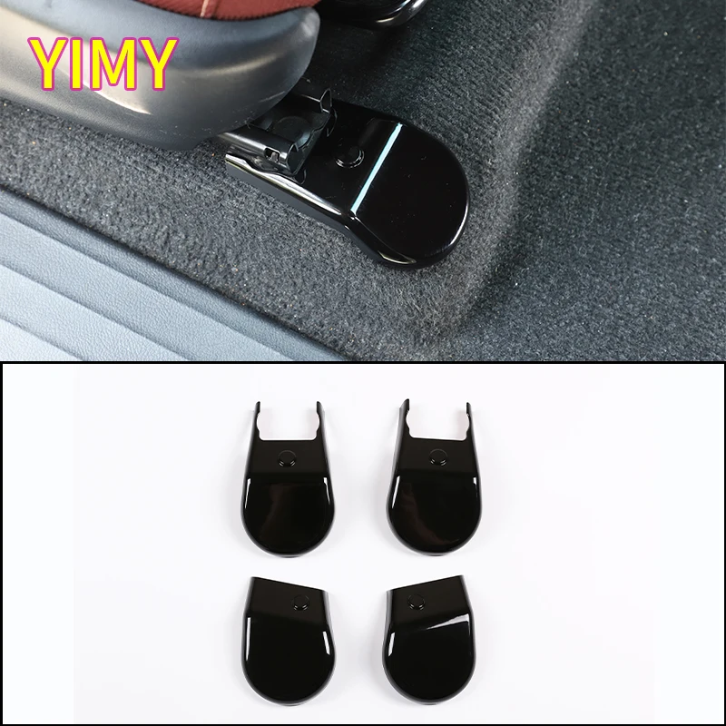 

4x ABS plastic carbon fiber Car seat foot screw decorative cover Suitable for Toyota Hilux 2015-2024 Car Accessories