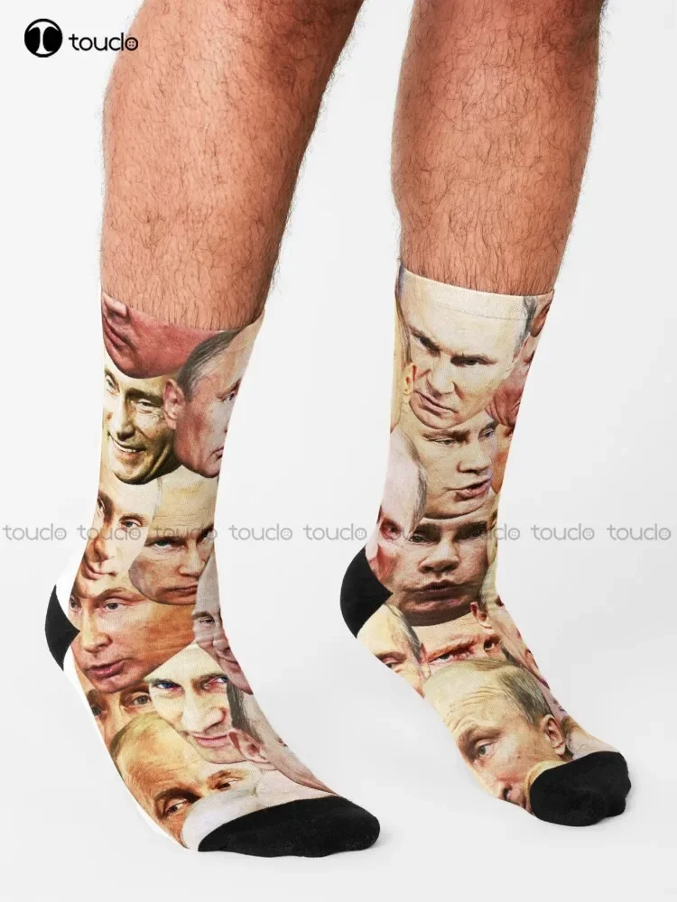 Vladimir Putin Socks Red Baseball Socks Personalized Custom Unisex Adult Teen Youth Socks 360° Digital Print Fashion New