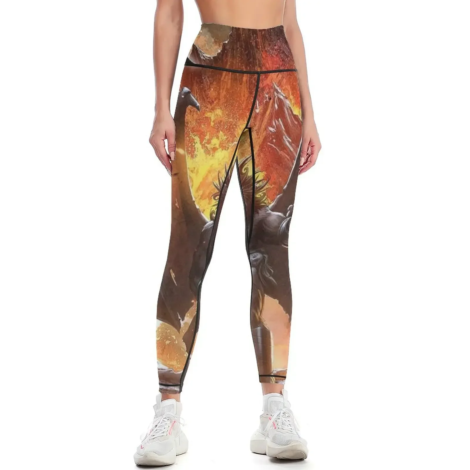 

Battle Beast - Unholy Savior album 2015 Leggings Sports pants for workout clothes for sport set Women's gym Womens Leggings