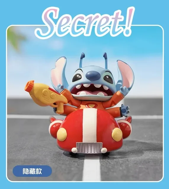 Miniso caixa cega da disney lilo & stitch changyou série modelo brinquedos presente de aniversário anime kawaii modelo decoração de mesa