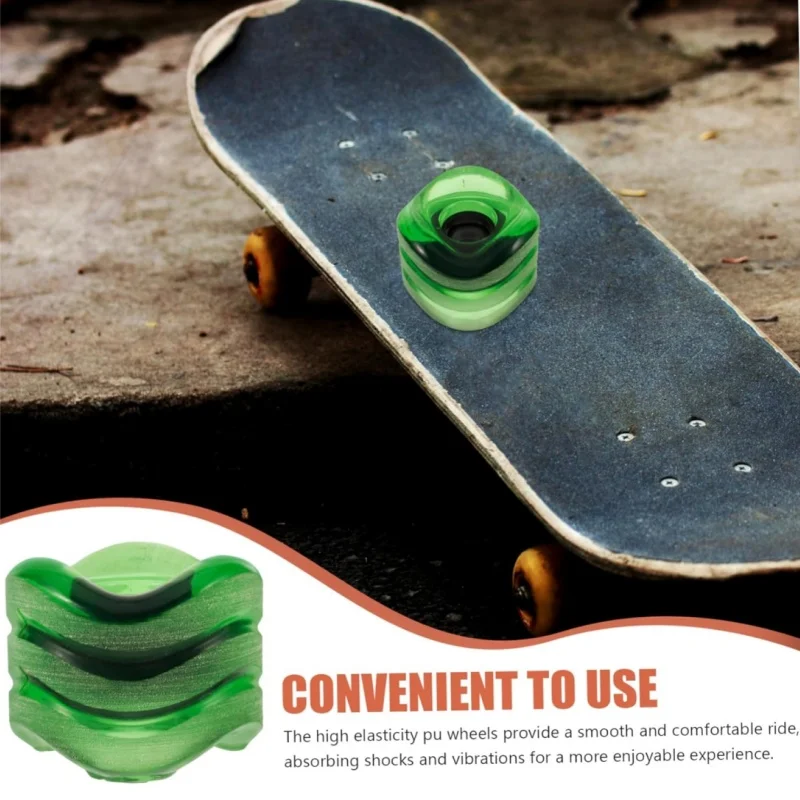 عجلات لوح التزلج PU على شكل خاص عجلات كروزر Longboard عالية الارتداد من مادة البولي يوريثين للتزلج على الجليد الحر