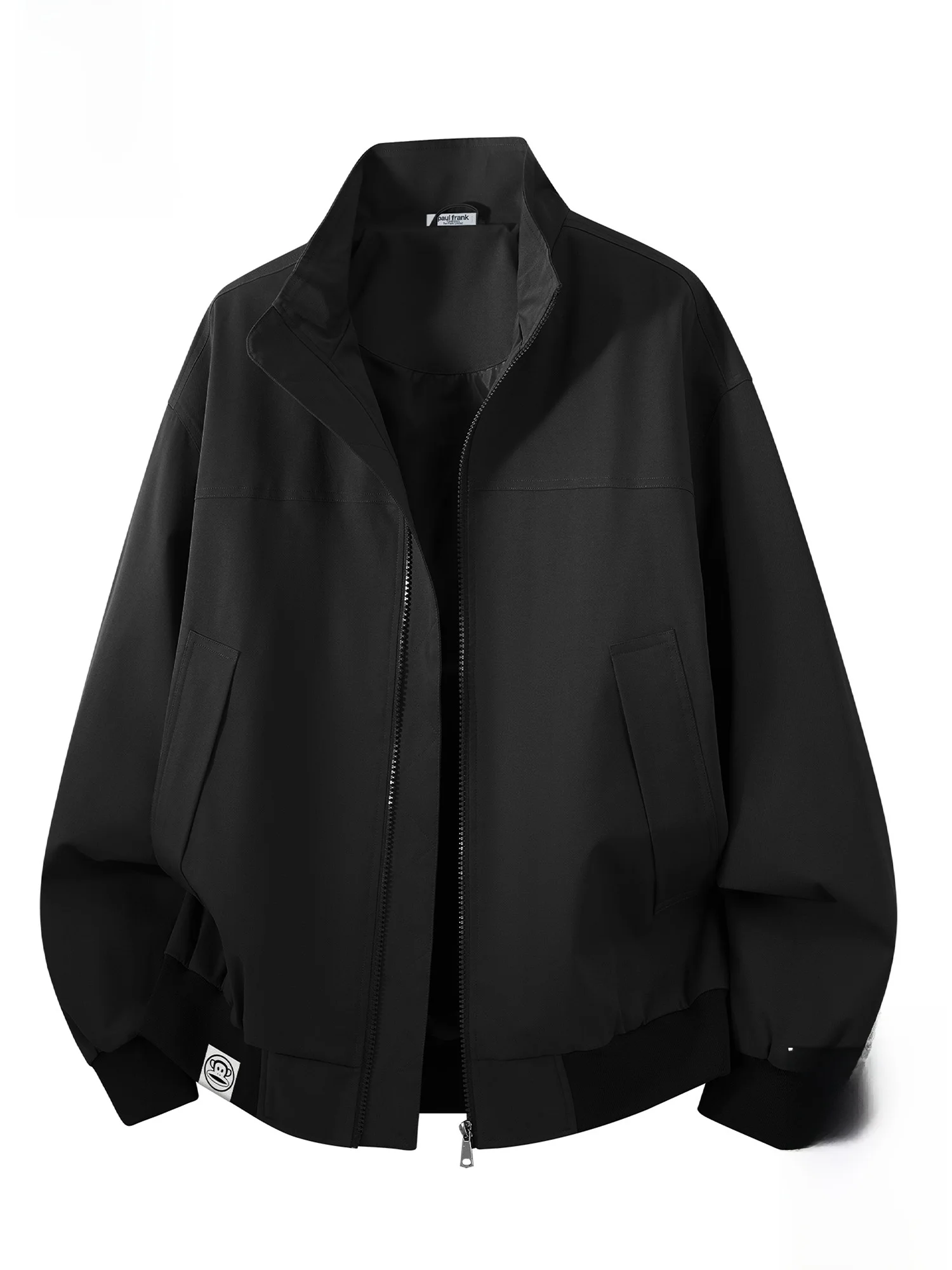 

PaulFrank Bla Stand Collar Jaet Men's Casual Spring Workwear Coat Loose Fit American Trendy Brand Large Mouth Monkey