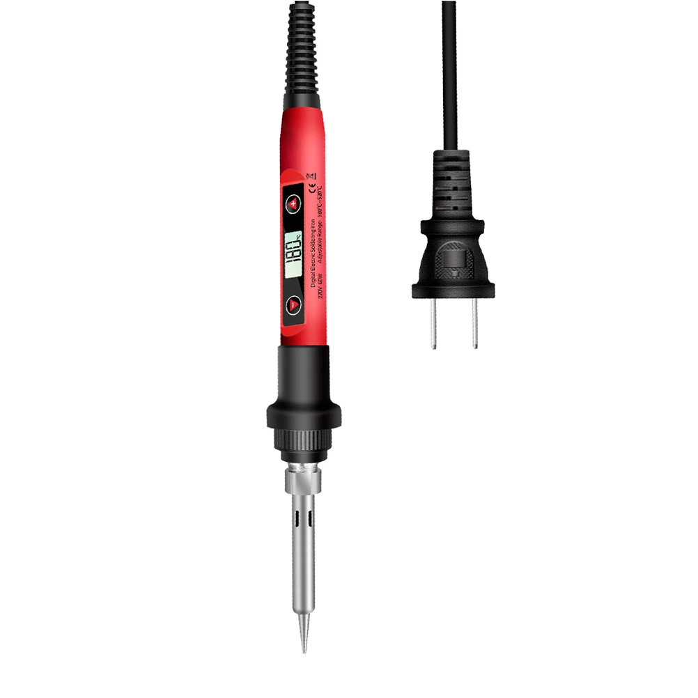

Digital Display Iron 110V SL102 Precise Temp Durable Soldering Iron Control Copper Tip 180C 520C Adjustable Welder Tools