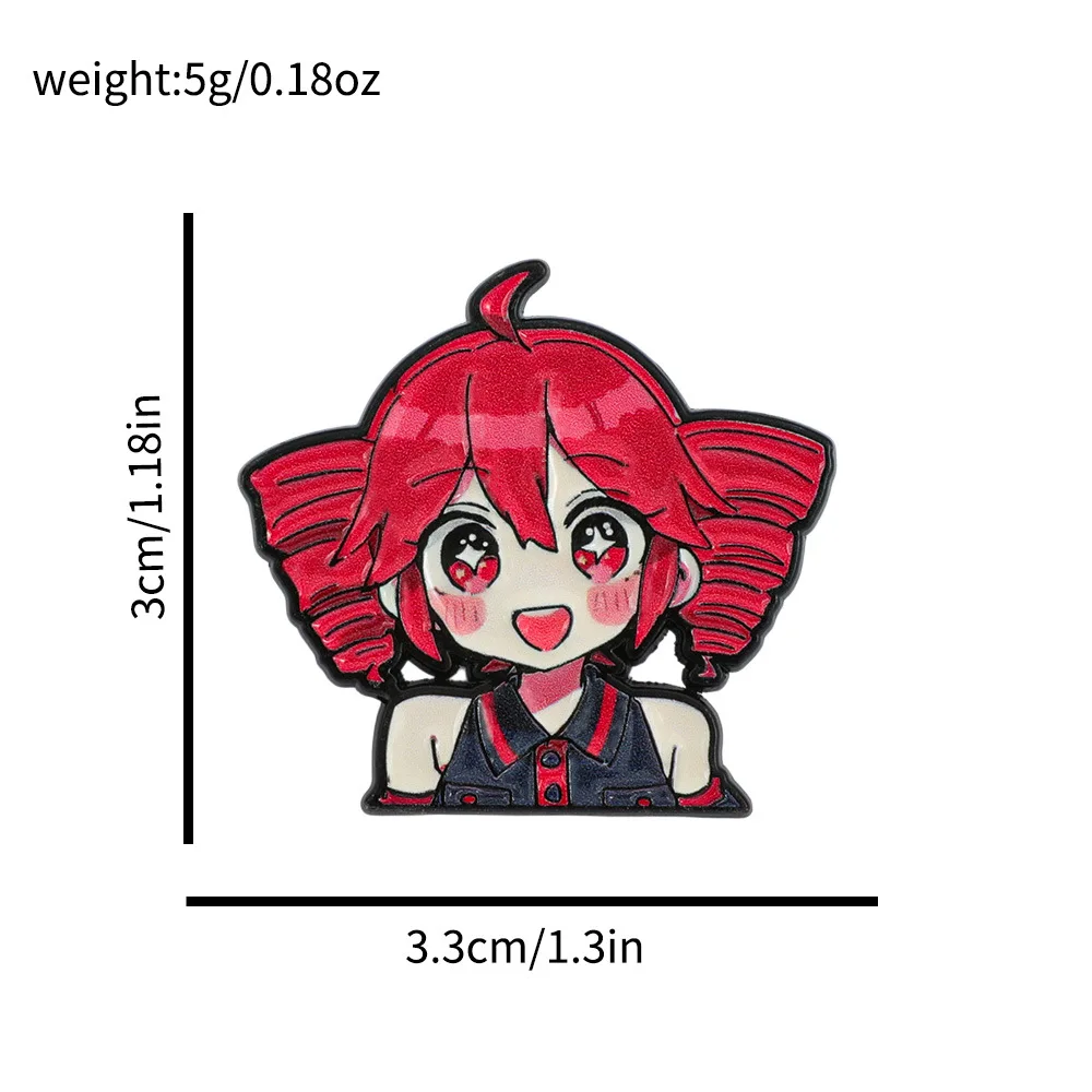 4pcs Anime Cute Cartoon Brooch Badge Kasane Teto Enamel Pin For Coat Brooch Set Fashion Lapel Badges Jewelry Gift for Friends - view 6