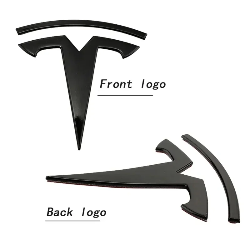 1pcs ABS for Tesla Model 3 Mode Y Car Front Hood Logo Cover Emblem Sticker Styling Auto Body Rear Trunk Badge Accessories view 5