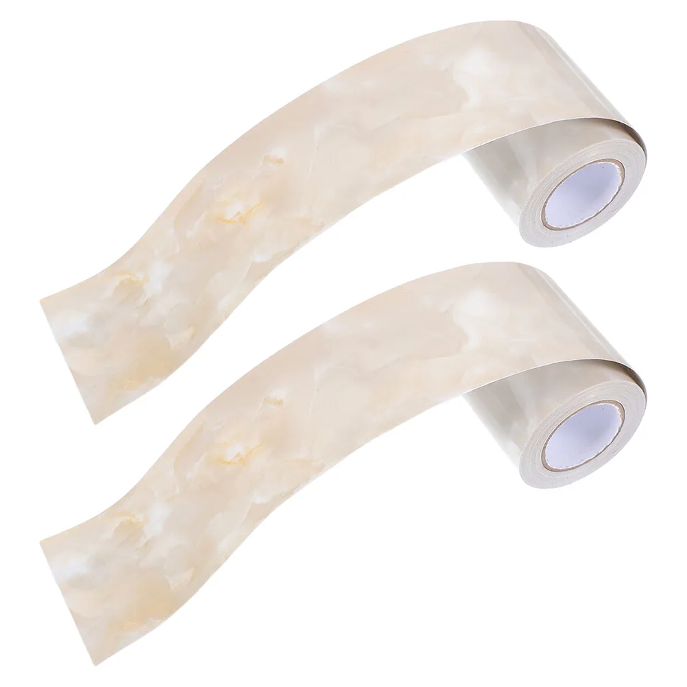 

Peel and Stick Skirting Board Covers Marble Pattern Adhesive Wall Strip for Home Office Decorative Trim