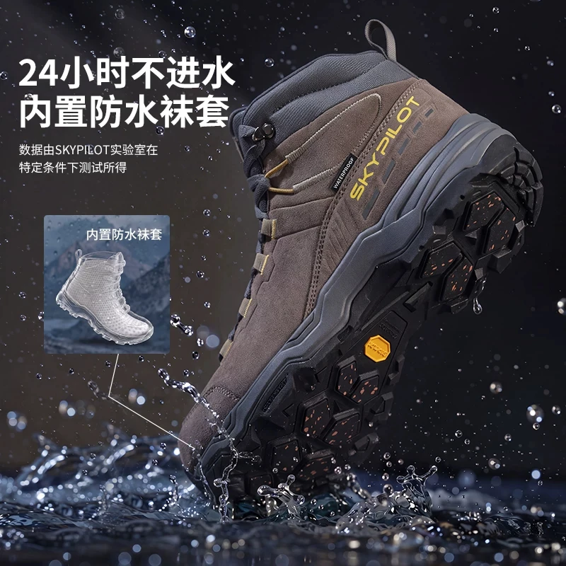 Skypilot Hiking Shoes Men waterproof Climbing Camping Hunting Boots Outdoor Mountain Trekking Sneakers Tactical Wakling shoes