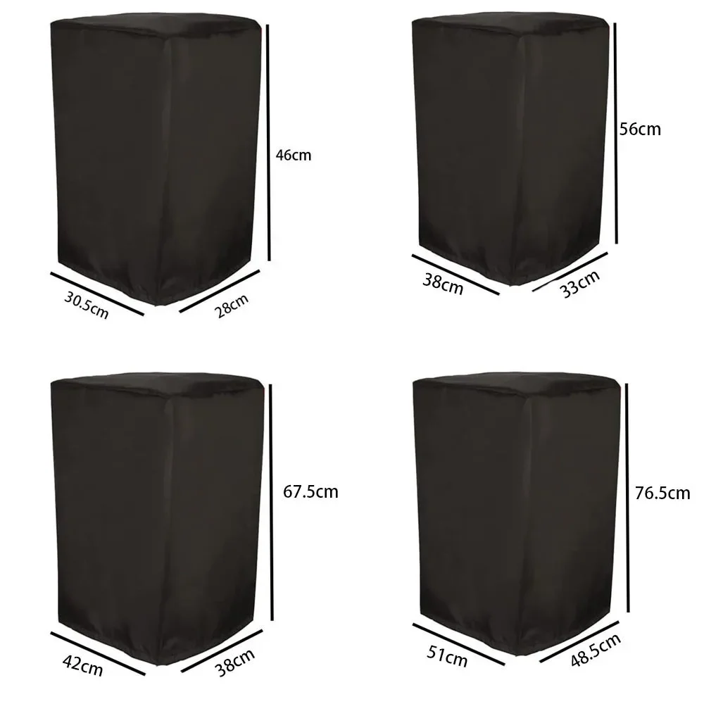 Waterproof Polyester PA/DJ Speaker Stand Covers UV Protection Dustproof Outdoor Cover for 15 Inch Powered 210D Oxford Cloth