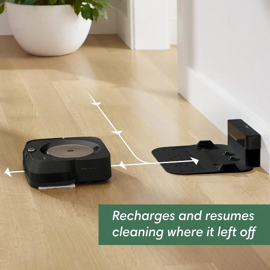Ultimate Robot Mop- Wi-Fi Connected Precision Jet Spray Smart Mapping Works with Alexa Ideal for Multiple Rooms