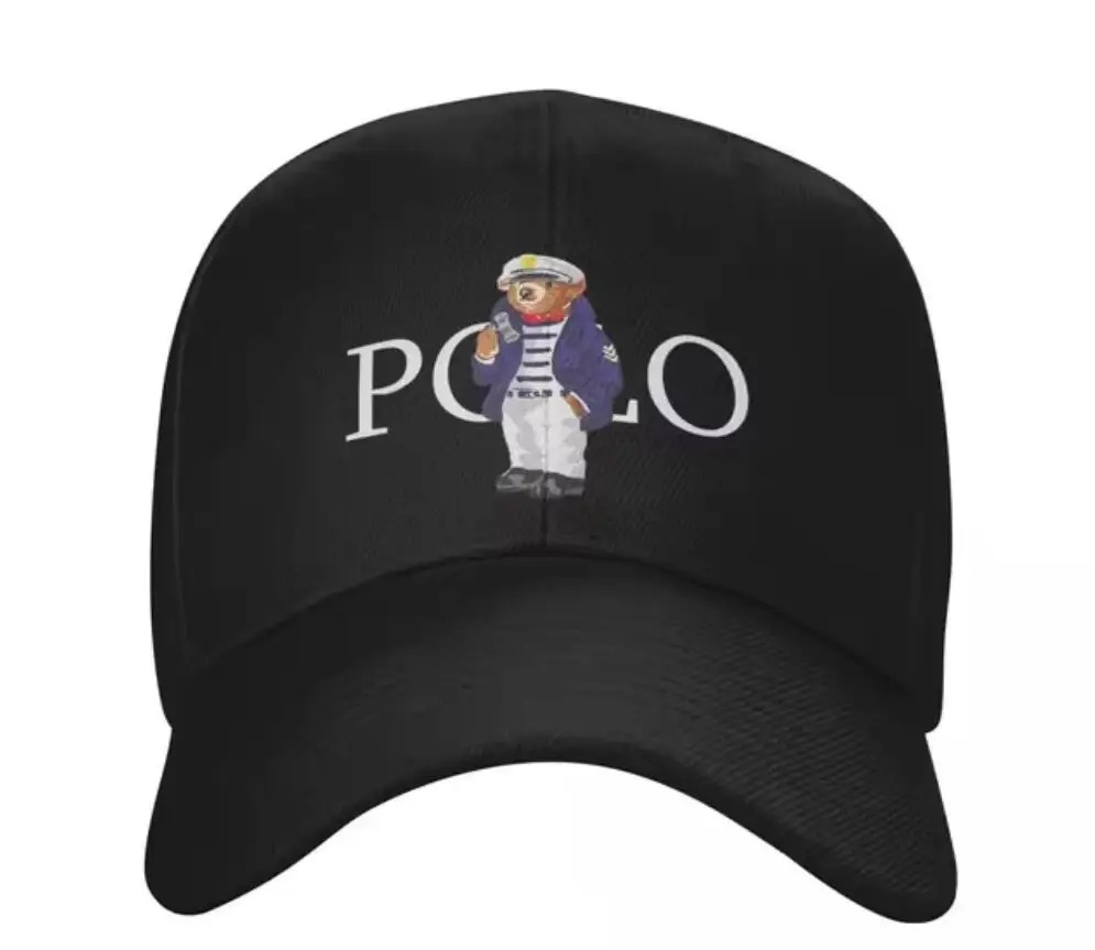 Men Women P-Polo Skateboard Bears Accessories Baseball Cap Snapback Hat Unique Golf Wear Adjustable