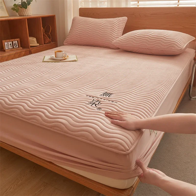 

2024 new Class A dye-free embroidered raw cotton soybean mattress thickened 360-degree three-dimensional package machine washed