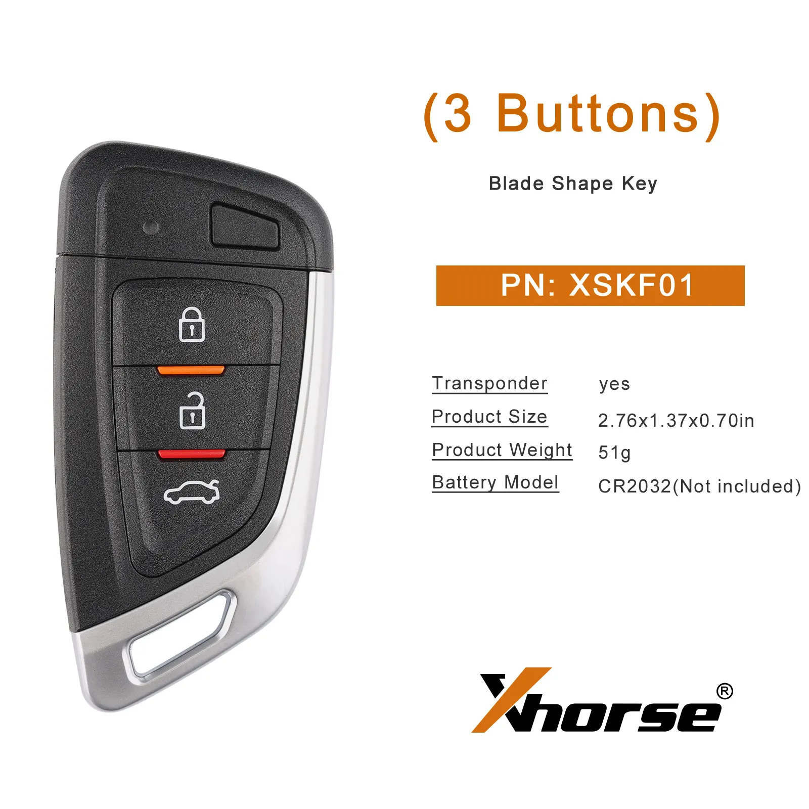 Xhorse XSKF01EN Universal Smart Proximity Flip Type Key 1 Piece