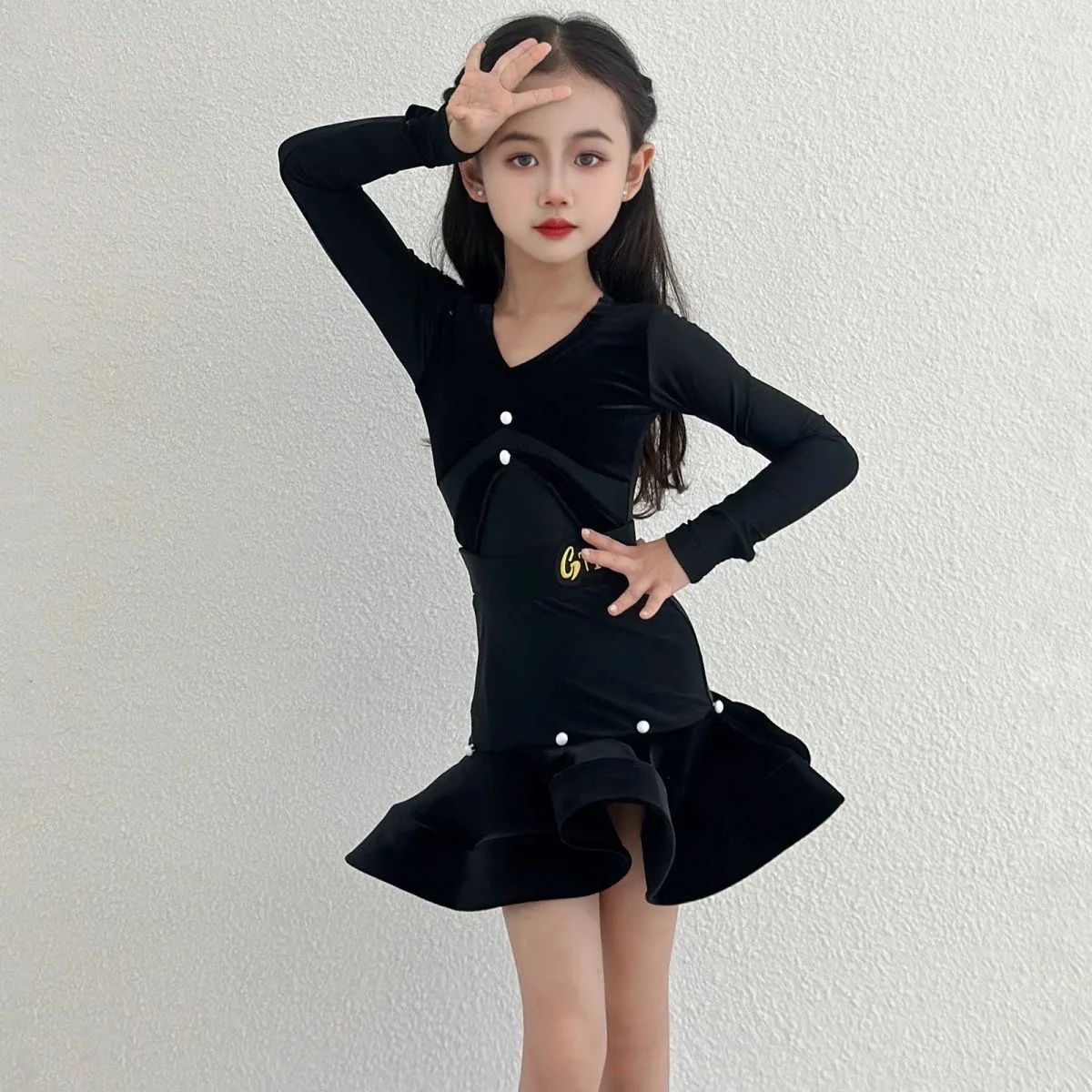 Costume de danse, nouveaux produits, vêtements d'entraînement de sport de danse 	   Costume de performance pour femmes, vêtements de danse en ligne, jupe, robe de danse latine