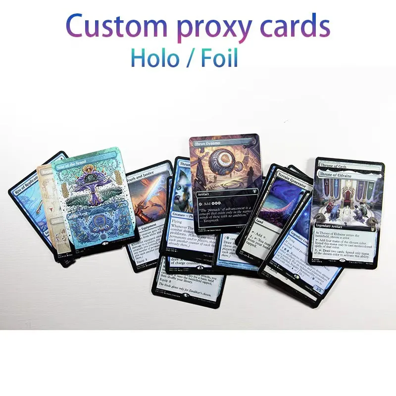 Carte proxy personalizzate casuali Gioco Black Core Lettere standard di buona qualità Carte da gioco magiche tcg Giochi da tavolo