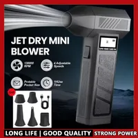 Wireless 990000RPM Hurricane Dust Blower High-Speed Adjustable Turbo Jet Fan Compressed Air Duster for Deep Cleaning