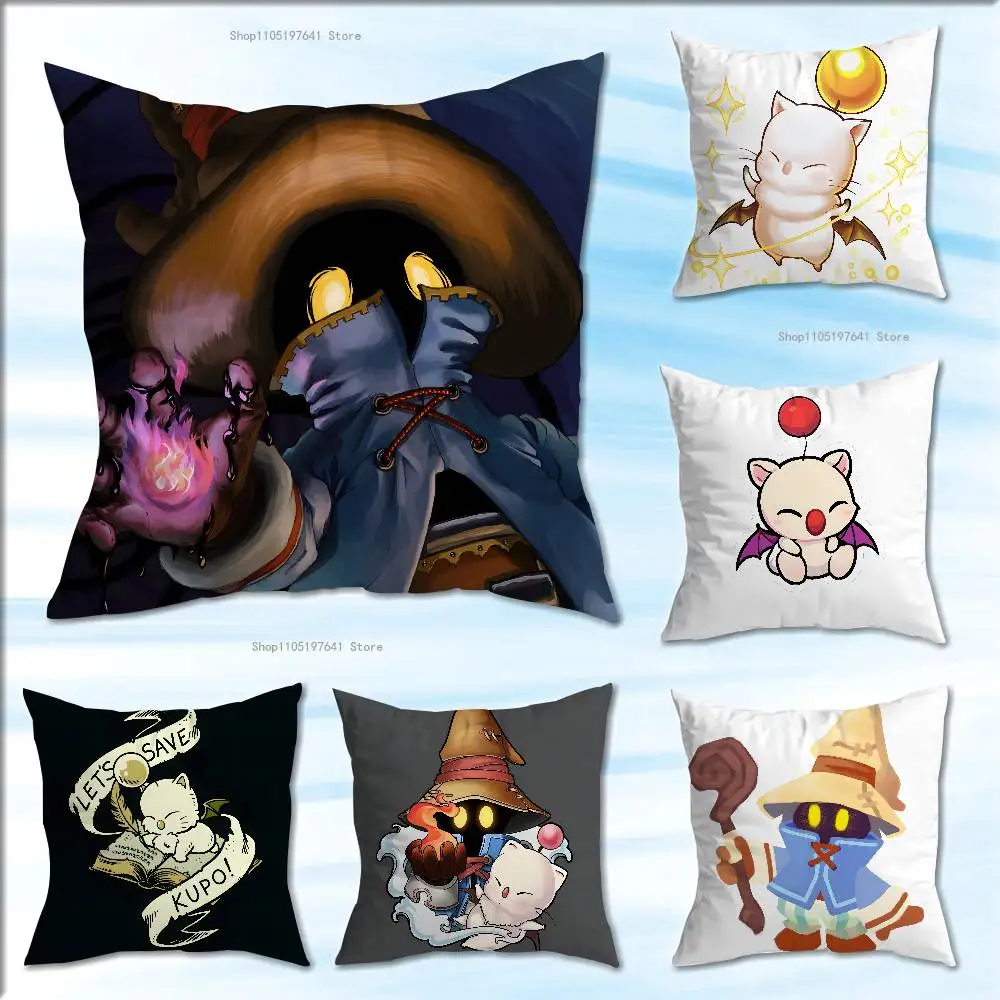 

Moogles F-Final Fantasy Vivis Pillow Case For Sofa Decor Car Office Room Printing Cushion Cover Decorations and Protector