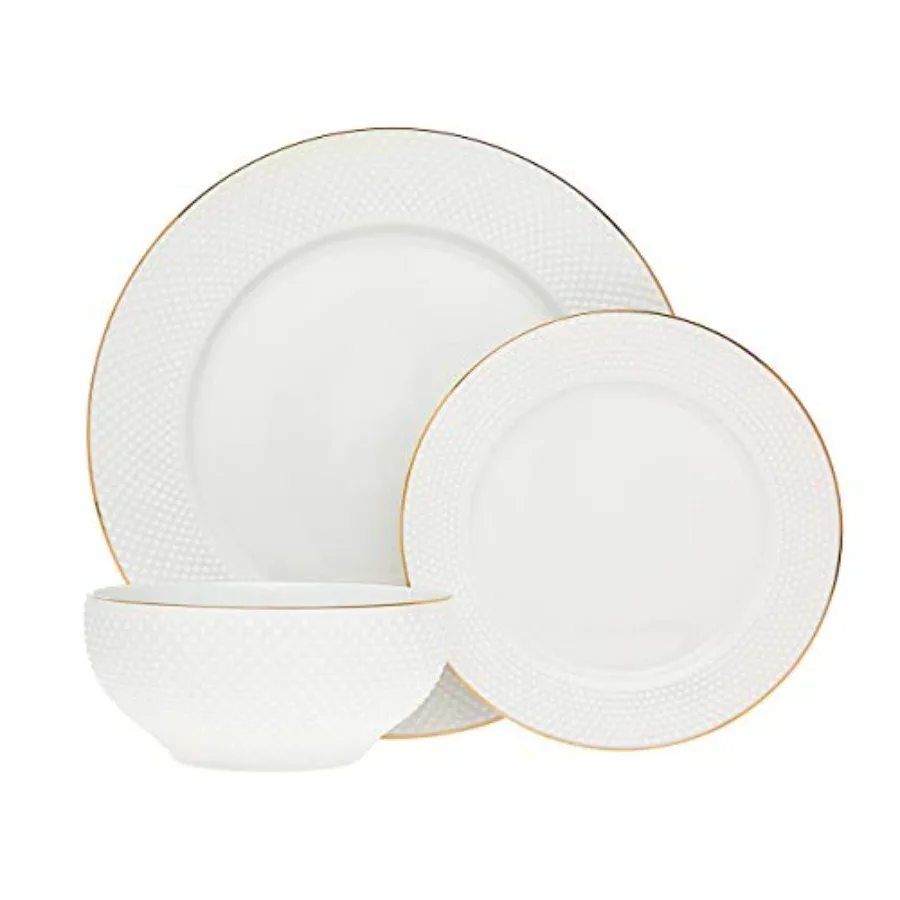 

Gold Trimmed 18-Piece Dinnerware Set Coquille - Service for 6