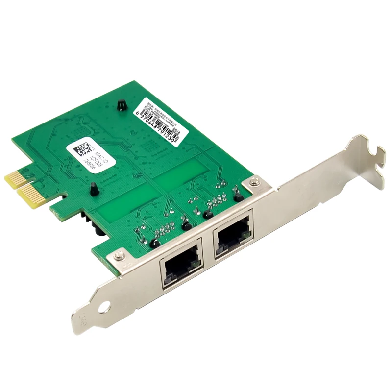 듀얼 포트 2.5G PCI-E 이더넷 네트워크 카드 100/1000/2500Mbps I225V 칩, 데스크탑 PC/서버/ESXi/라우터, RJ45 LAN 어댑터용