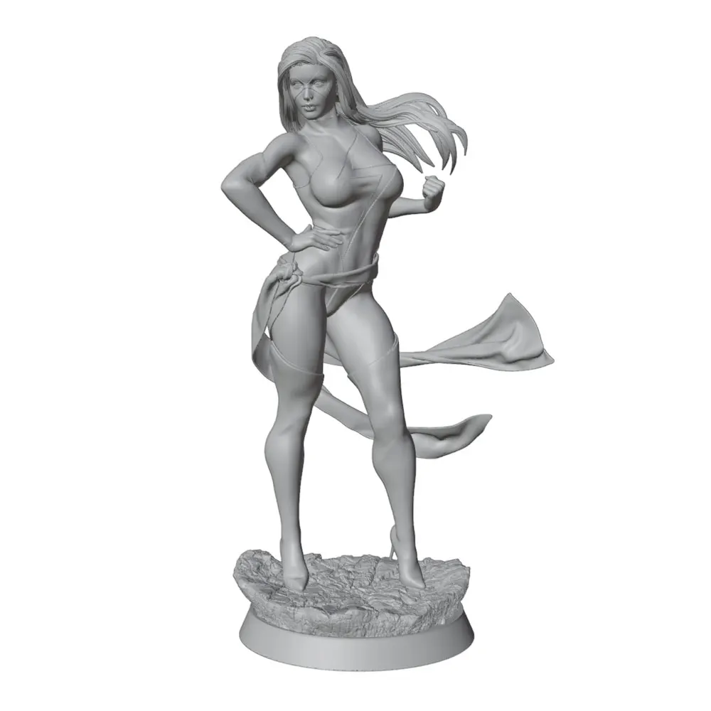 1/24,1/12,1/6 Kamala Khan Sexy Girl Resin Model Kit, NSFW, GK Mini 3D-Printed Gray Model Statue (Unpainted, Unassembled)