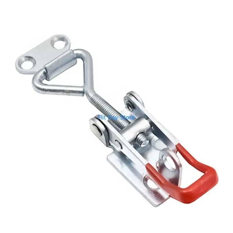 F92C 1Pc Toggles Latches Clamp Metal Steel Pull Hasp Latches Large Hasp Clamp for Smoker Lid Clamp, Case Trunk Easy to Use