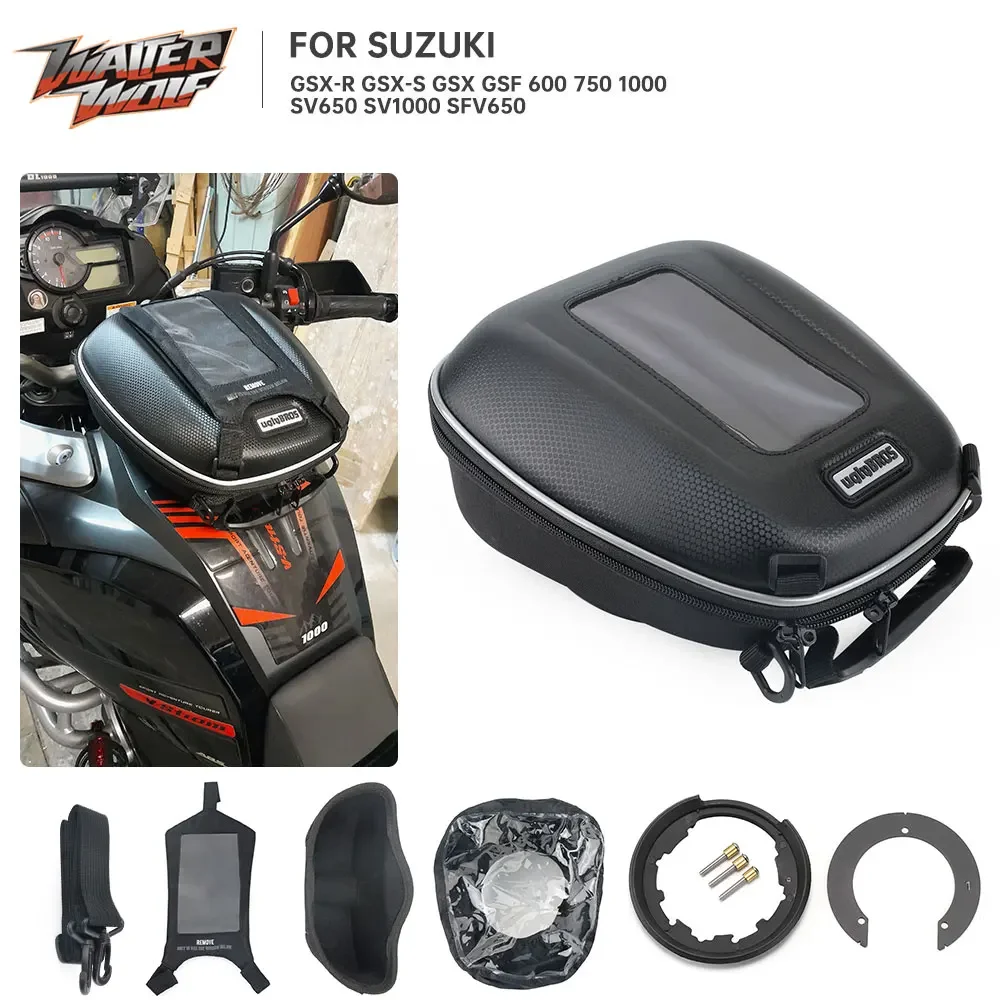 

Fuel Tank Bag For SUZUKI GSX 650F Hayabusa GSX1300R S750 S1000 GSXS1000 SV650 N/S GSR 600 750 Motorcycle Luggage Waterproof Bags