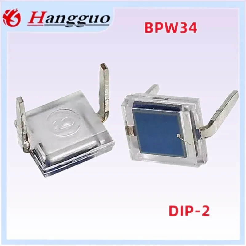 10Pcs BPW34 DIP-2 Photodiode Silicon PIN Infrared Receiver Light Sensor