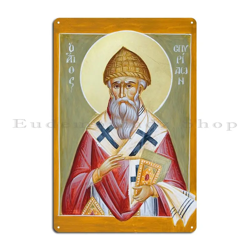 St Spyridon Metal Plaque Poster Printed Bar Kitchen Cinema Garage Tin Sign Poster