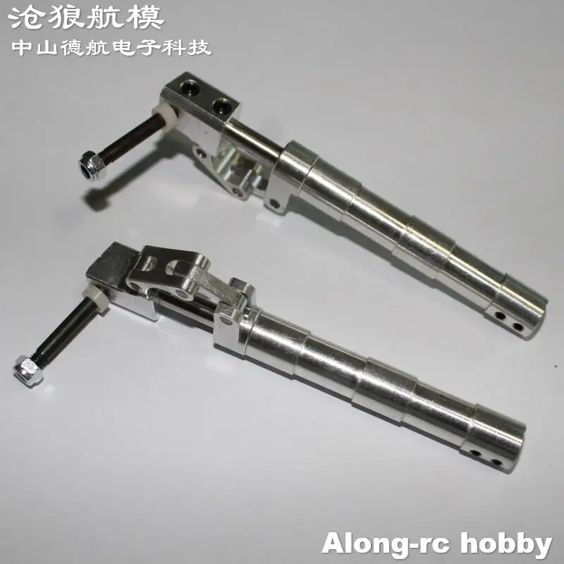 1 Pair 80 90 to 180mm D4 D5 15 Degrees Main Damping Kneeling Landing Gear Suitable for 3-6kg DIY J10 Models EDF RC Plane Parts