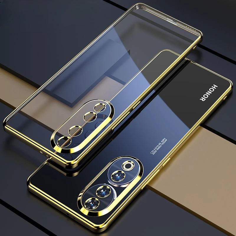 For Huawei Honor 90 Pro Electroplating Phone Case For Honor90 90Pro Lens All-inclusive Silicone Soft Shell Cover