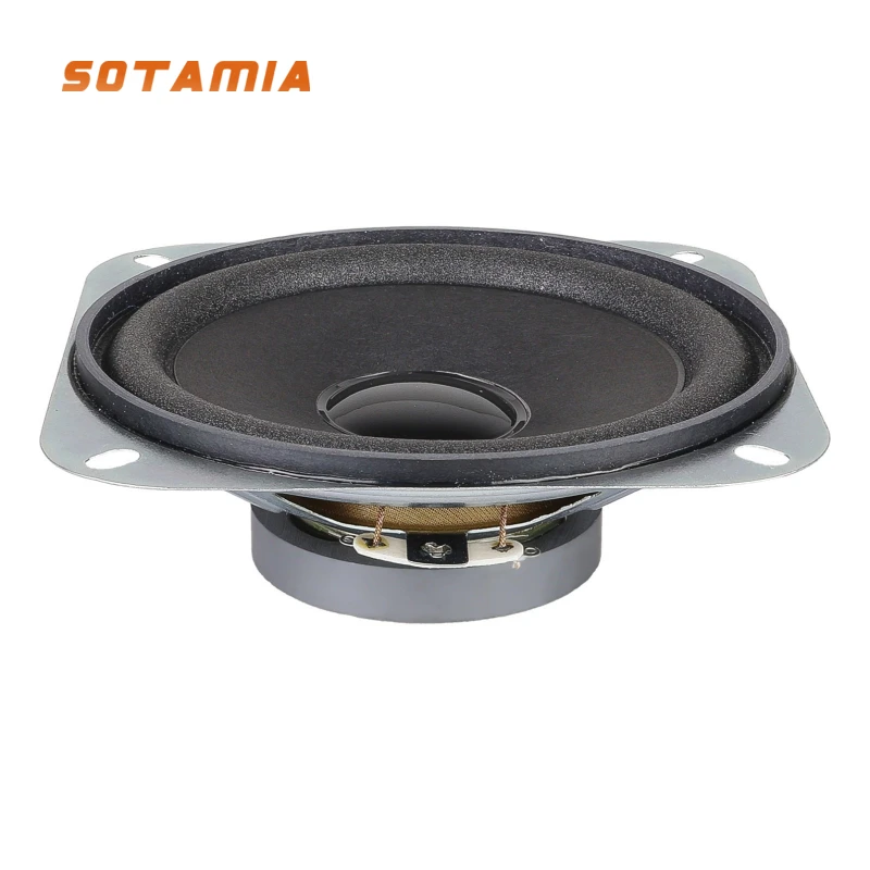 SOTAMIA 2個 4インチ フルレンジスピーカー 102mm 4Ω 5W 3Ω 5W HIFI ラウドスピーカー バブルエッジ 低周波オーディオ HIFI スピーカー