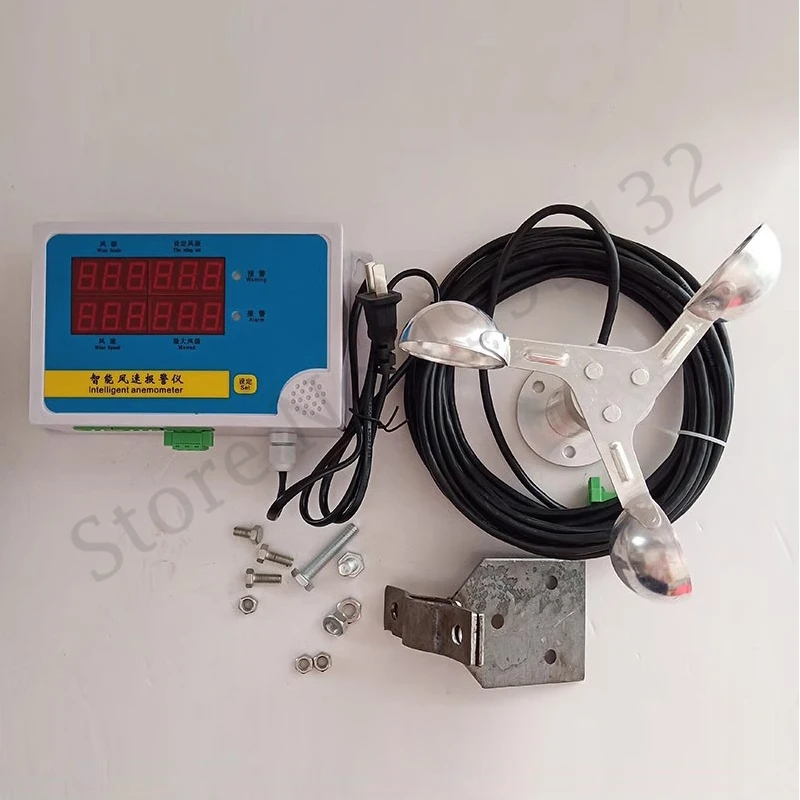 Tower Crane Anemometer Wind Speed Sensor Measurement Meter Alarm