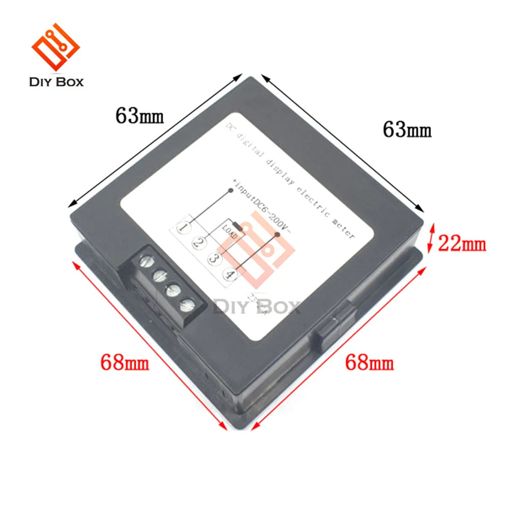 6-200V LCD Digital Display DC Voltage And Current Meter 20A Power Consumption Impedance Multi-Function Meter Tester Tools