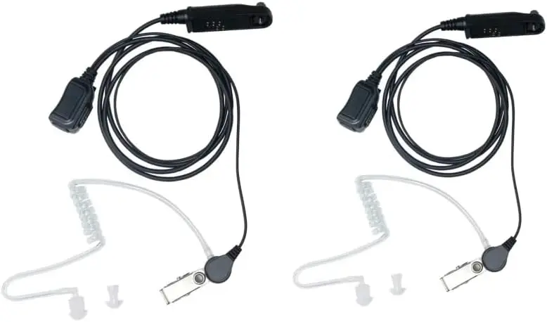 Earpiece Headset for Baofeng UV-9R UV-9RPlus UV-XR UV-5S BF-9700 BF-A58 GT-3WP with Covert Acoustic Tube Earphone and PTT MIC 2P