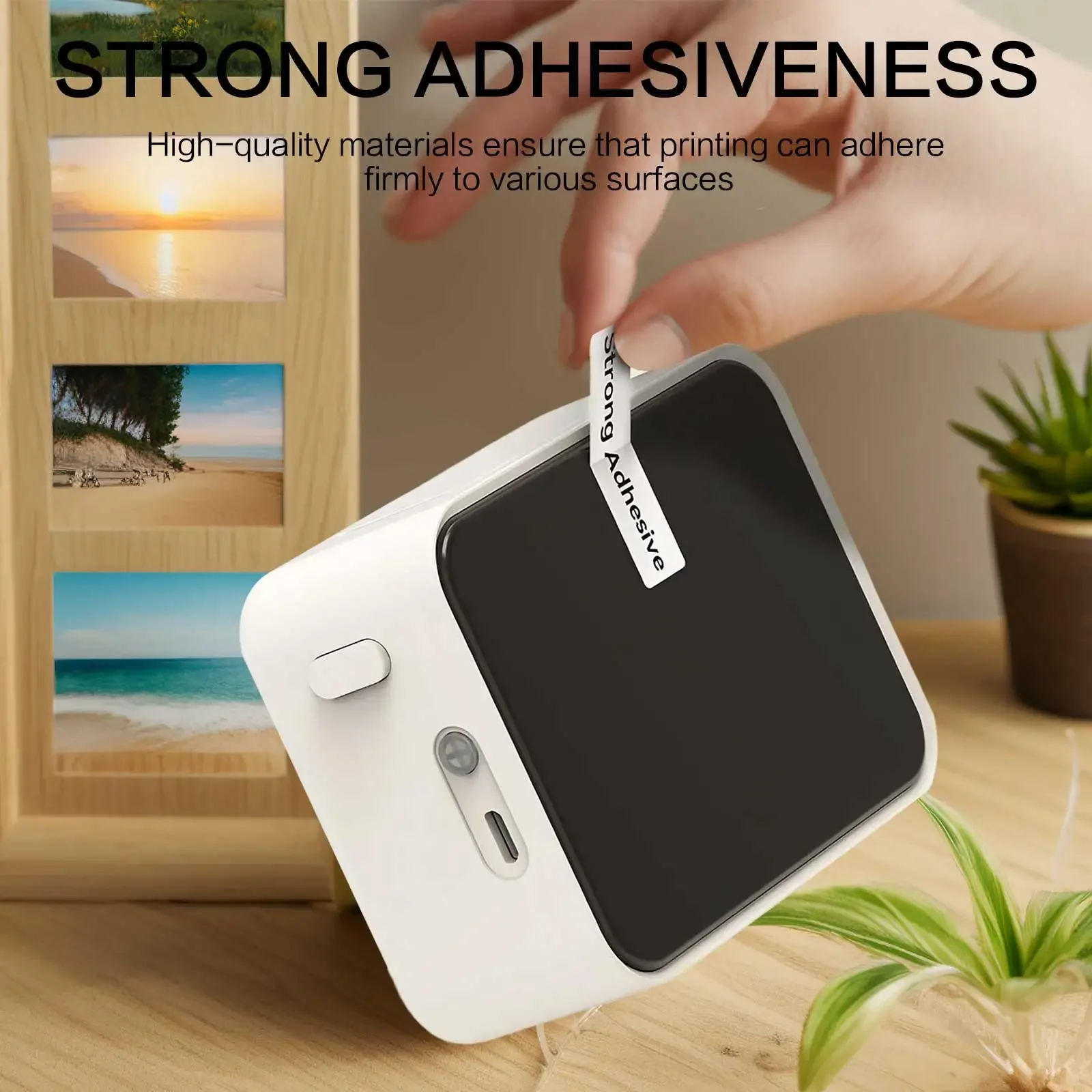Portable Thermal Label Printer, Wireless for Home, School, Office & Small Business, Multiple Templates & Fonts, Easy to Use