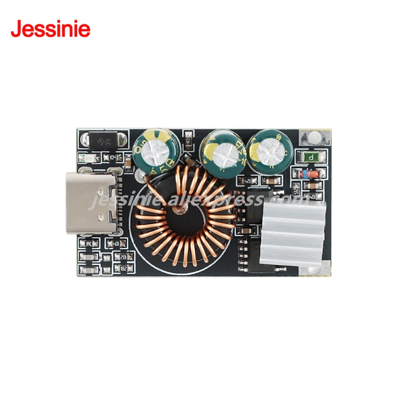 5pcs/1pc DC Step-Down QC3.0 Fast Charging Module for Mobile Phone with Heatsink DIY for Type-C USB