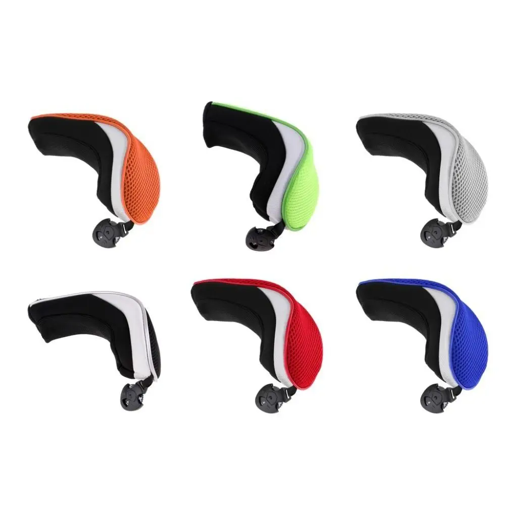 Adjustable Number Tag Hybrid Color Polyester Material Golf Club Headcover Club Heads Cover Golf Head Protector Golf Headcover