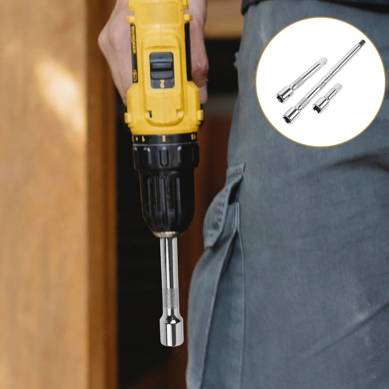 

3pcs Flexible Socket Extension Bar Set 1/2 Inch Ratchet Wrench Extension For Car Repair Tools Motor Engine Screw Uninstall Hand