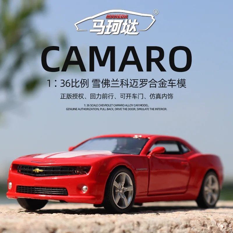 1:36 Chevrolet Camaro High Simulation Exquisite Diecasts Toy Vehicles Car Styling Sports car Alloy Model Toy Pull Back F324