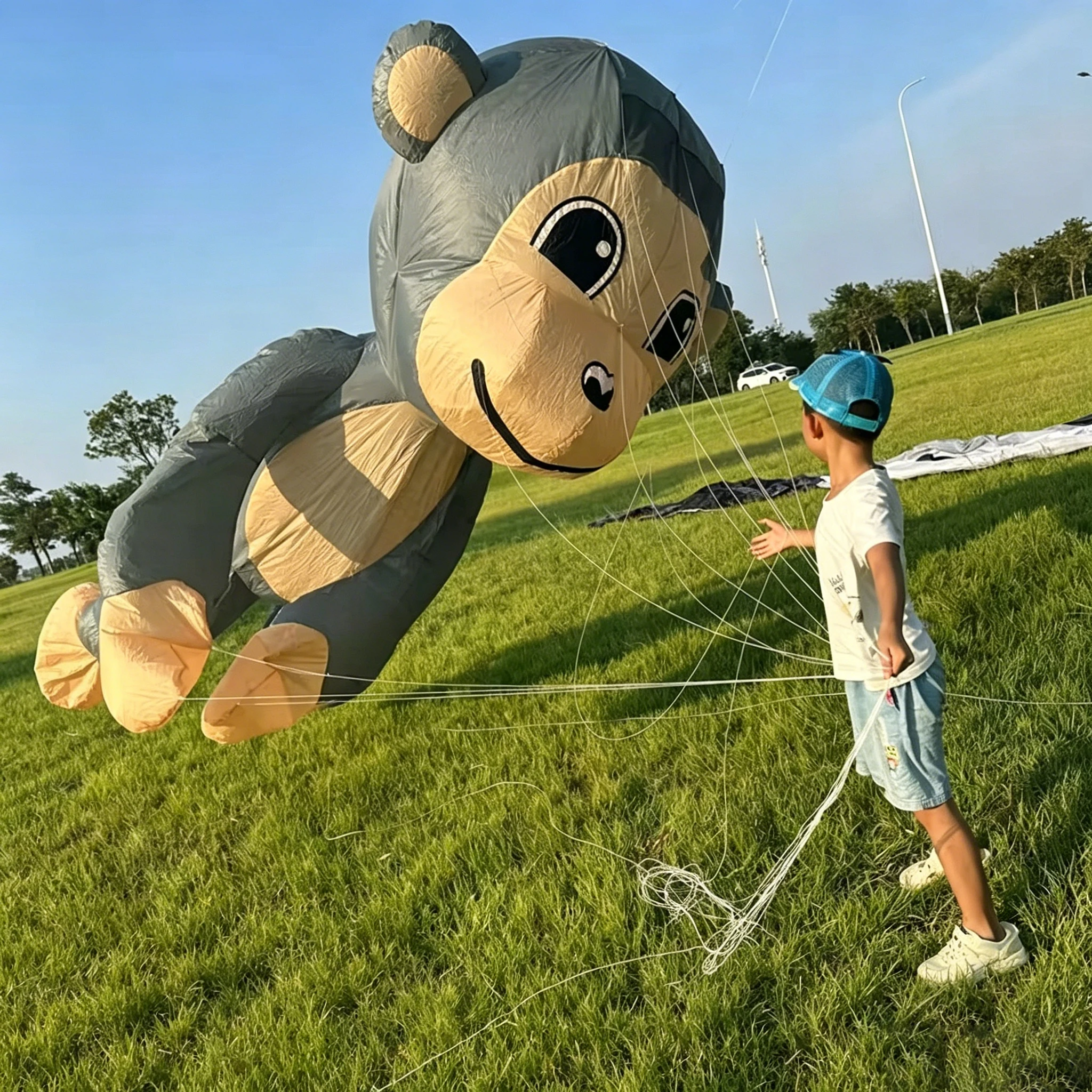 

Новинка: воздушный змей-обезьянка для развлечений, 3,5 м | Премиальный мягкий воздушный змей из нейлона рипстоп для взрослых, легко запускаемый, для активного отдыха на природе