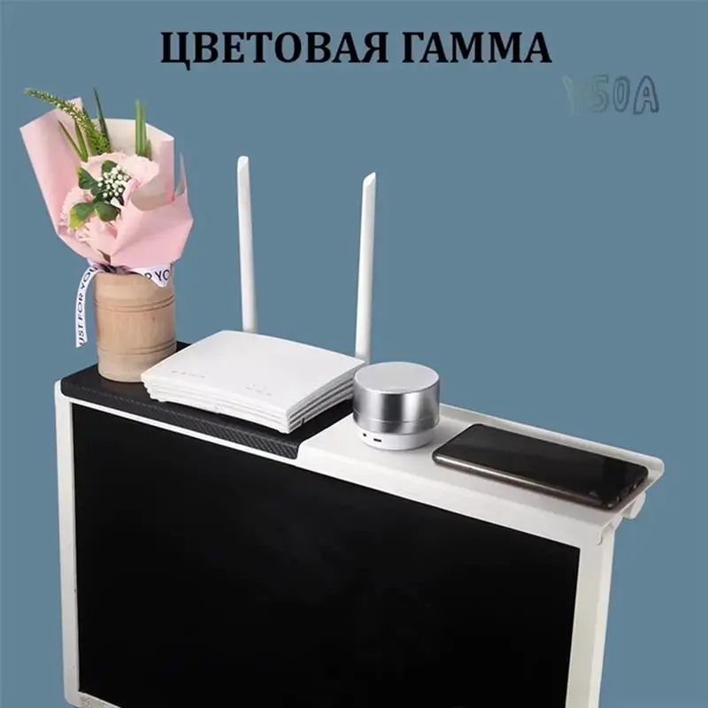 

Y50A-регулируемая верхняя стойка для ТВ-экрана, компьютерный монитор, настольная верхняя стойка для хранения экрана, стеллаж для домашнего хранения